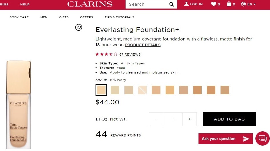 ترفندهای تشخیص کرم پودر clarins اصل از تقلبی