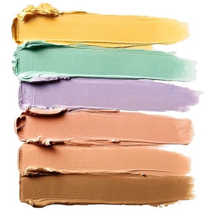 استفاده از کانسیلرهای رنگی برای پوشاندن لک