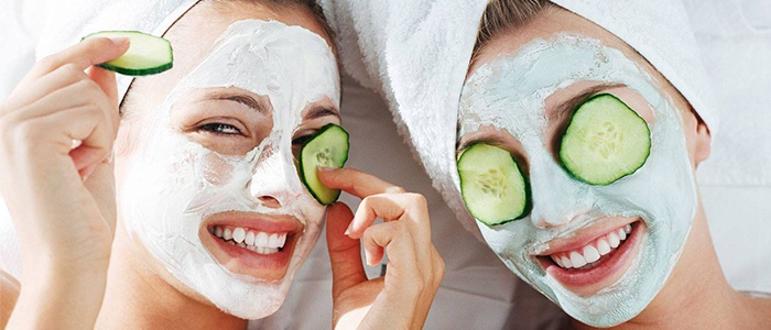 ماسک خیار برای چاقی صورت