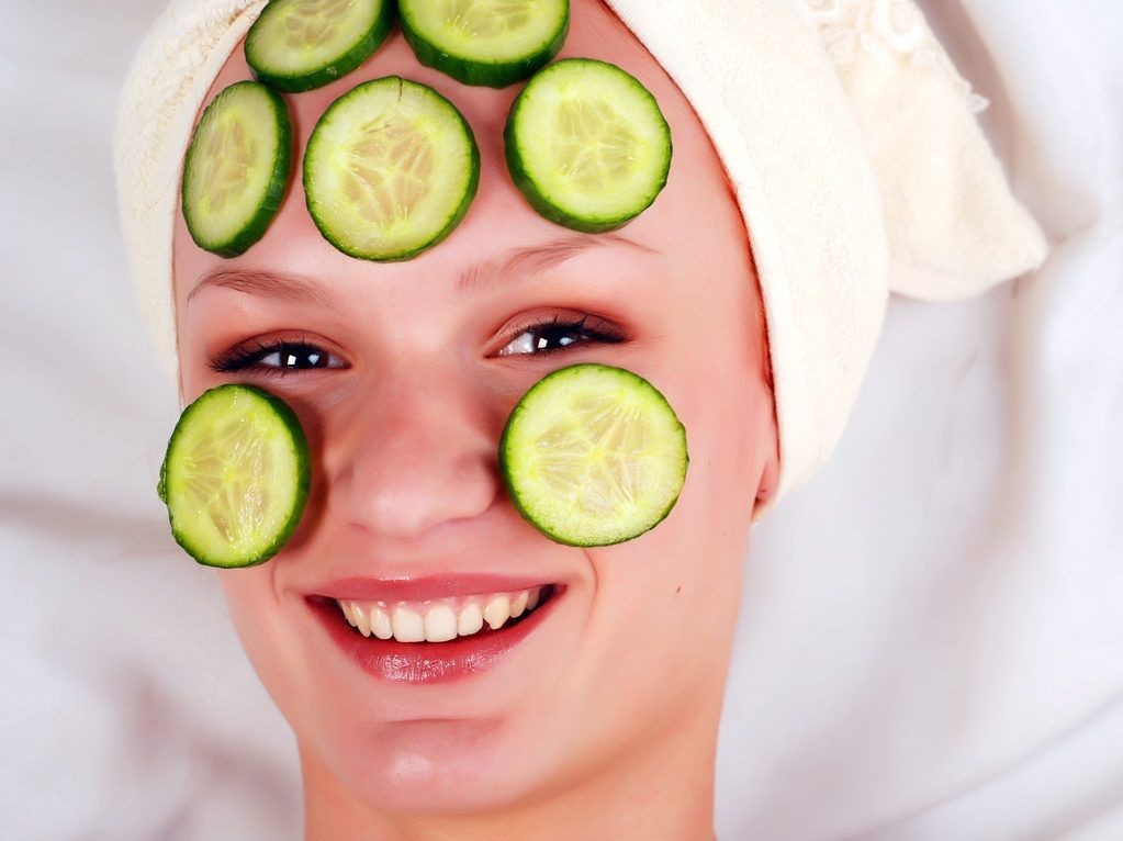 درمان جوش صورت با ماسک خیار