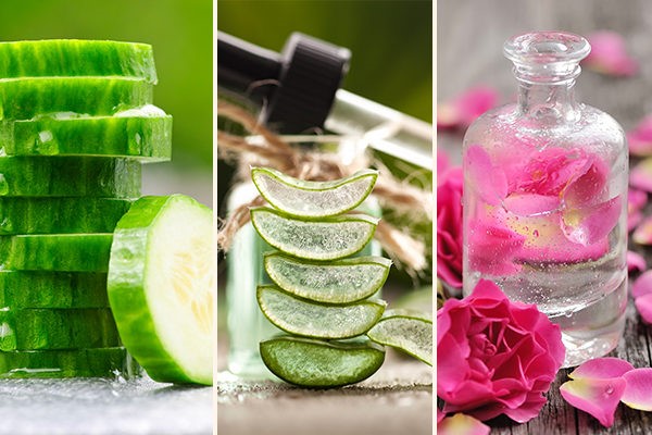 رفع لاغری صورت با ماسک خیار