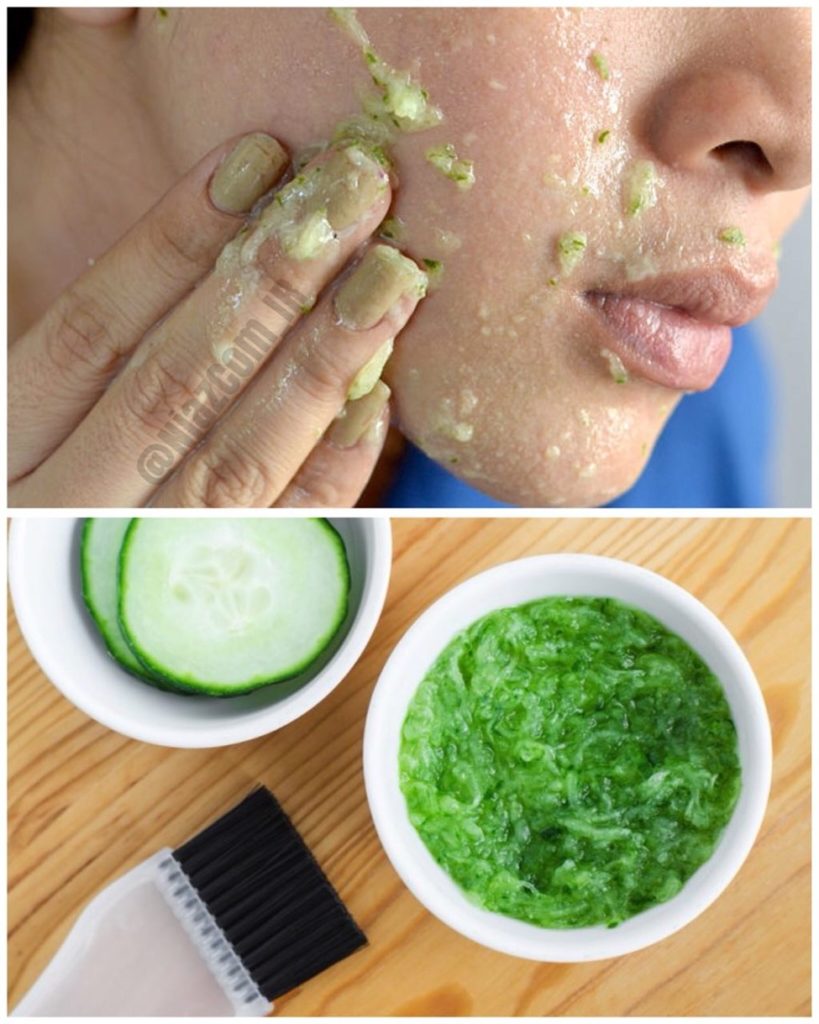 ماسک خانگی خیار و آلوئه ورا