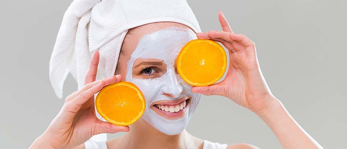 ماسک پوست پرتقال و لیمو
