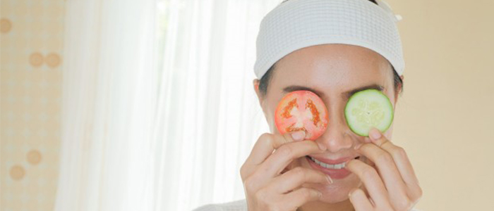 ماسک گوجه فرنگی و خیار