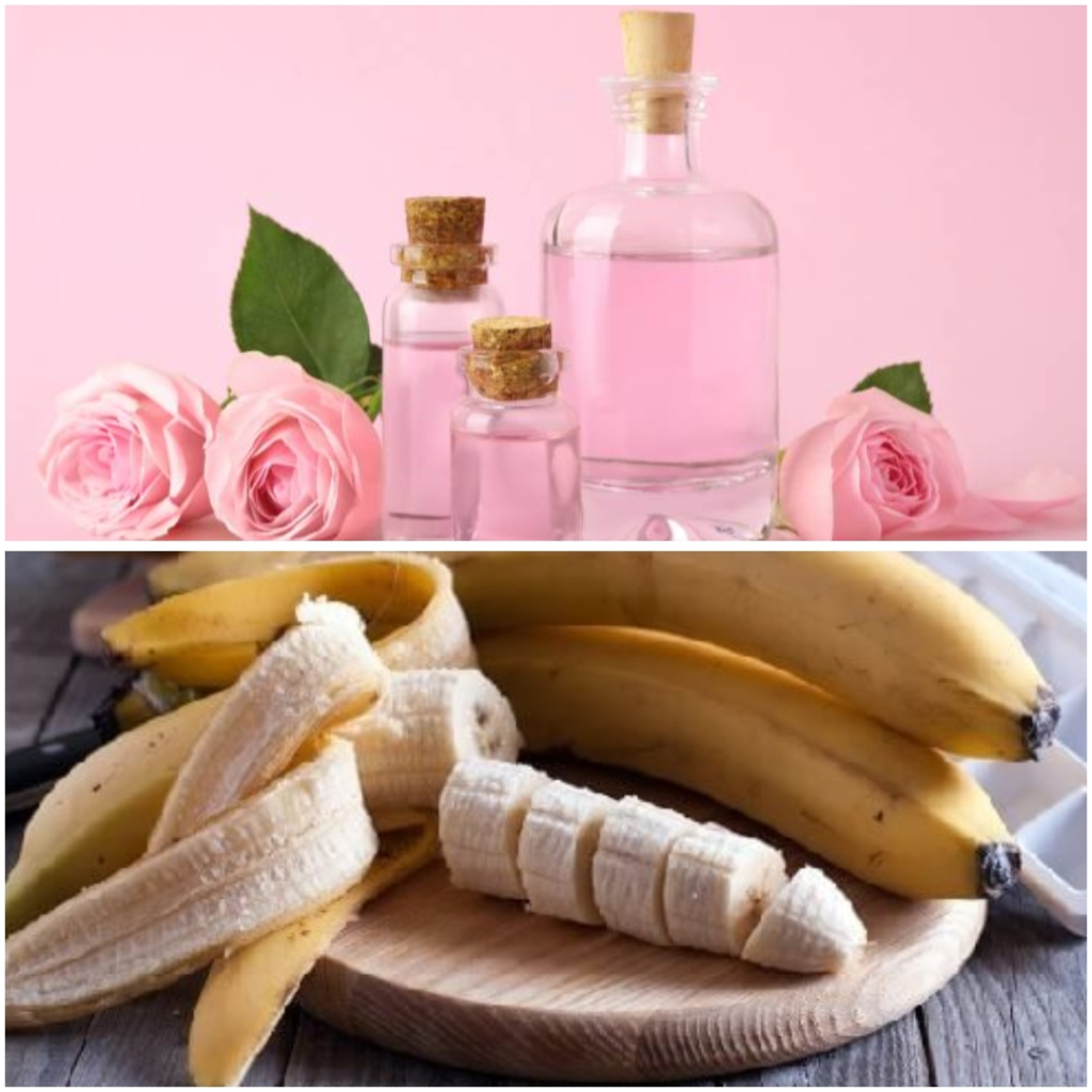 تهیه ماسک خانگی گلاب و موز