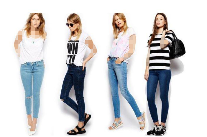 شلوار جین زنانه اسکینی (Skinny Jeans)