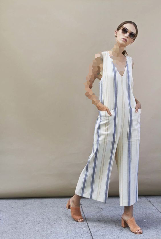 جامپ‌سوت با پترن راه راه