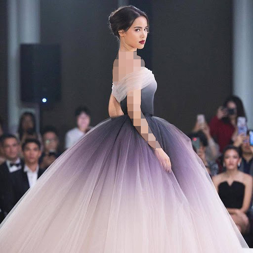 لباس مجلسی پف دار با یقه دکلته (Off the Shoulder)