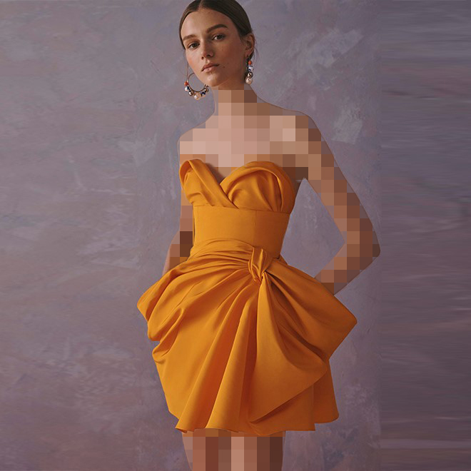 لباس مجلسی ژورنالی ترک مدل عروسکی 2020