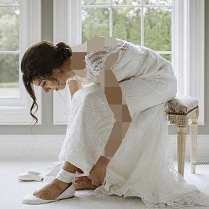 کفش عروس پاشنه تخت