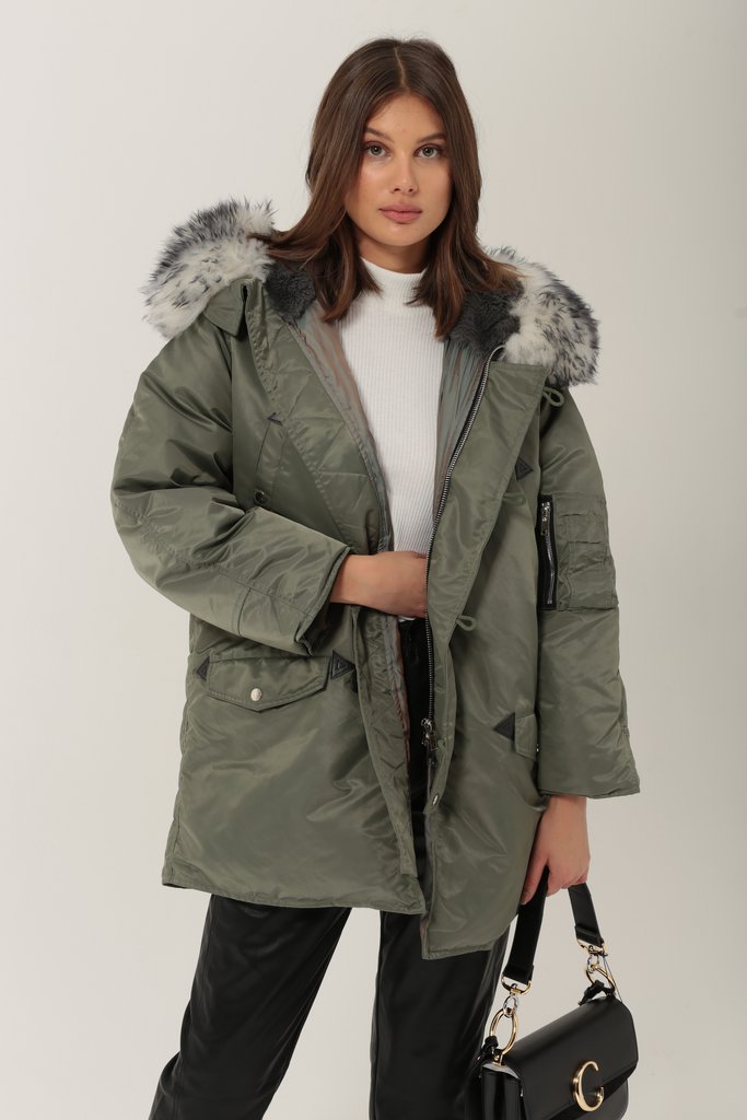 کاپشن خز دار زنانه