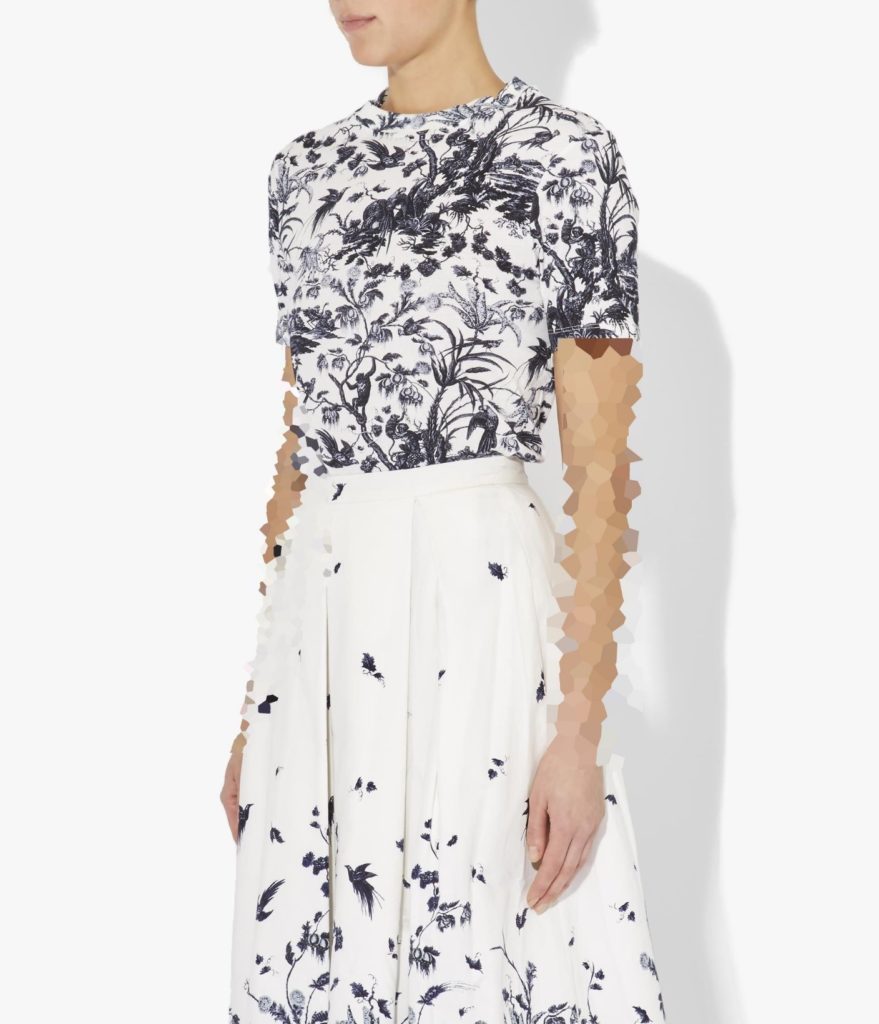 مدل جدید بلوز گلدار و آستین کوتاه Erdem