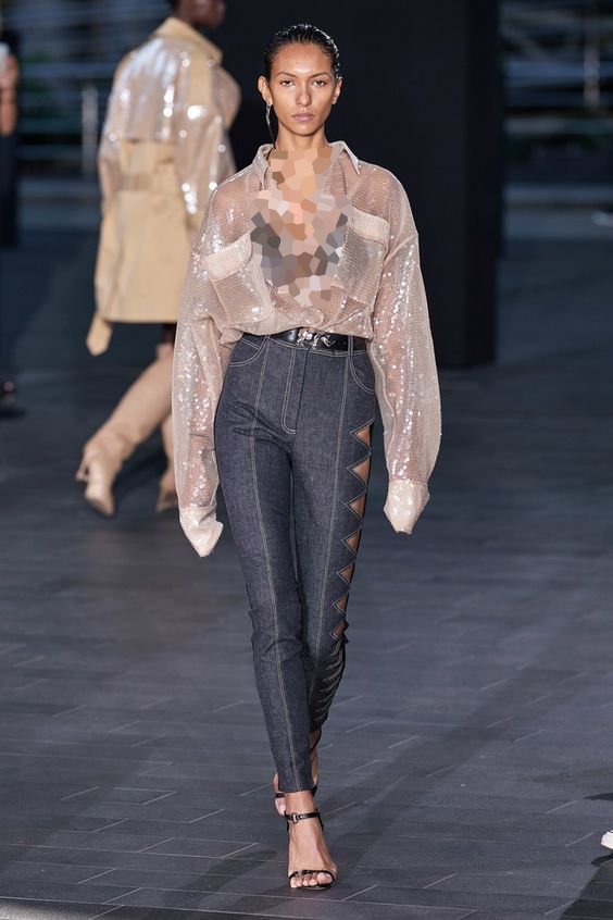 بلوز ترانسپرنت زنانه و دخترانه