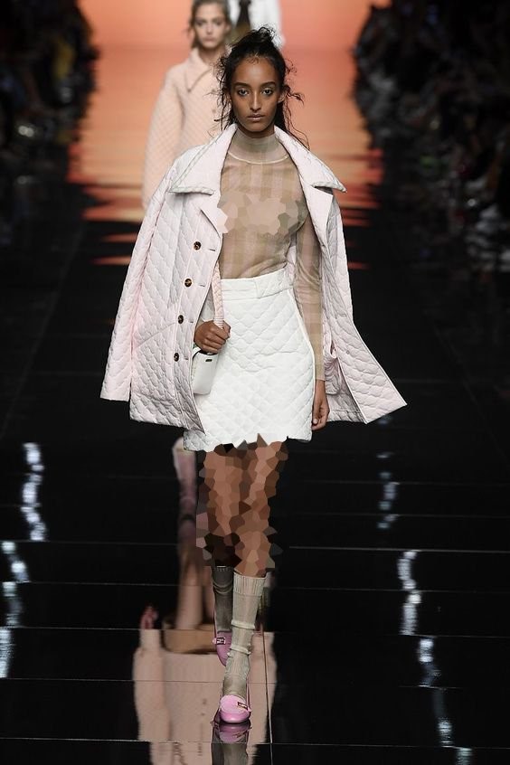 مدل جدید بلوز ترنسپرنت برند فندی