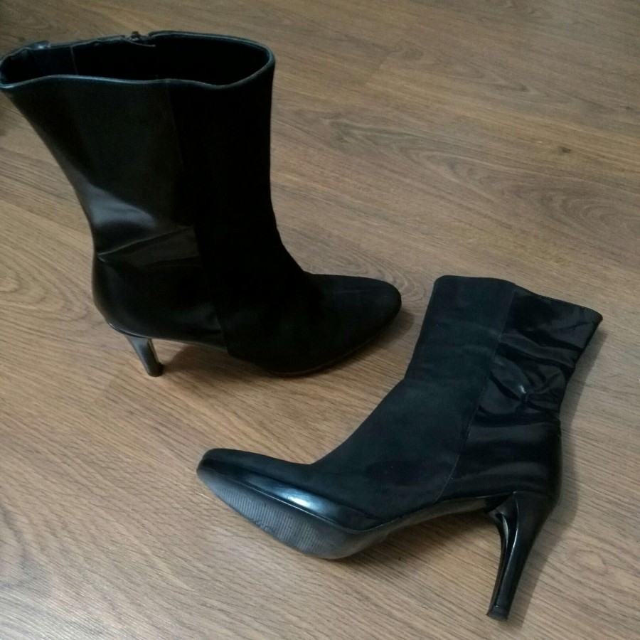 نیم بوت چرم ایتالیایی