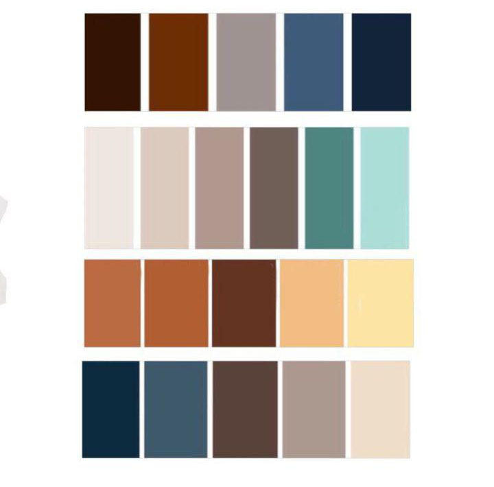پالت رنگی قهوه ای