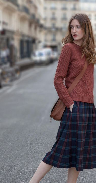 آخرین ترند های پاییز سال 2019 با دامن چهارخونه