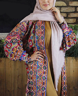 مانتو با پارچه های طرحدار در سال 2019-1398