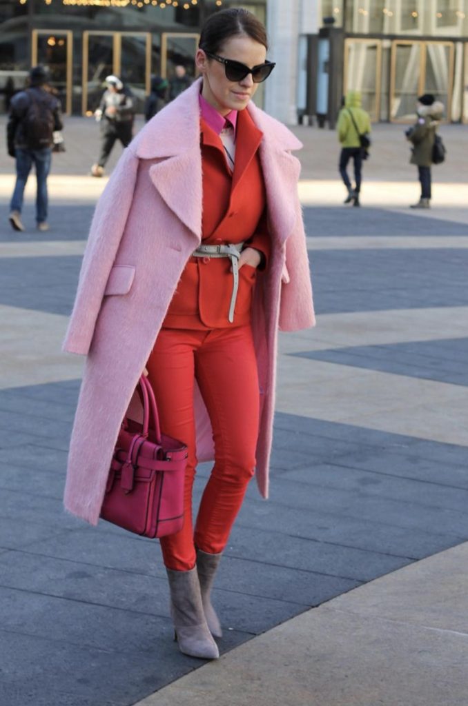 ست های پاییزه/ زمستانه با مانتو و پالتوی صورتی