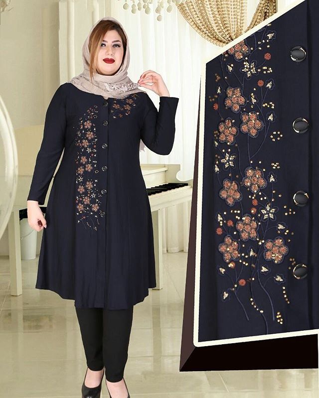 مدل مانتو عید برای افراد چاق مدل مانتو عید برای افراد چاق