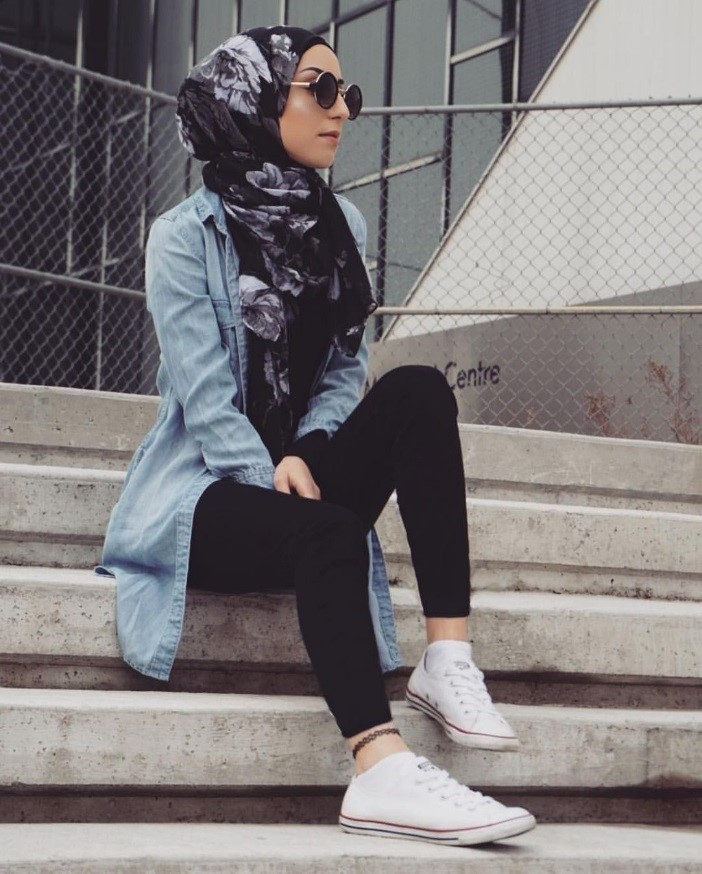تناسب جنس شال با مانتوی لی