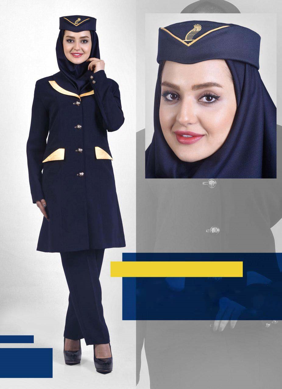 مانتو اداری همراه با کلاه